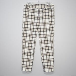 *OLD NAVY | Plaid Beige Pixie Stretch Office Trousers